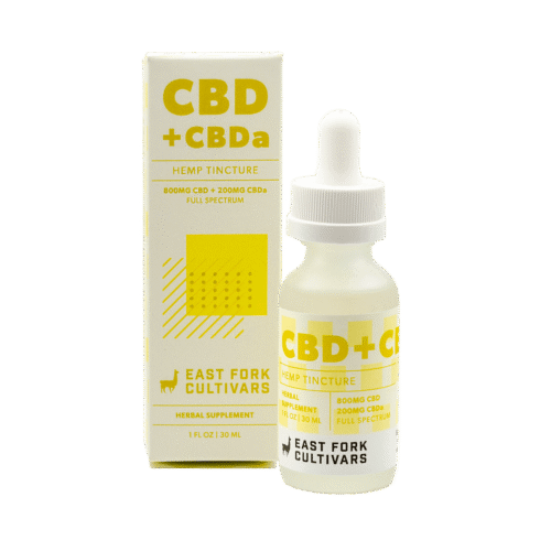 Óleo de CBDa Orgânico • 800mg CBD + 800mg CBDa • Espectro Completo